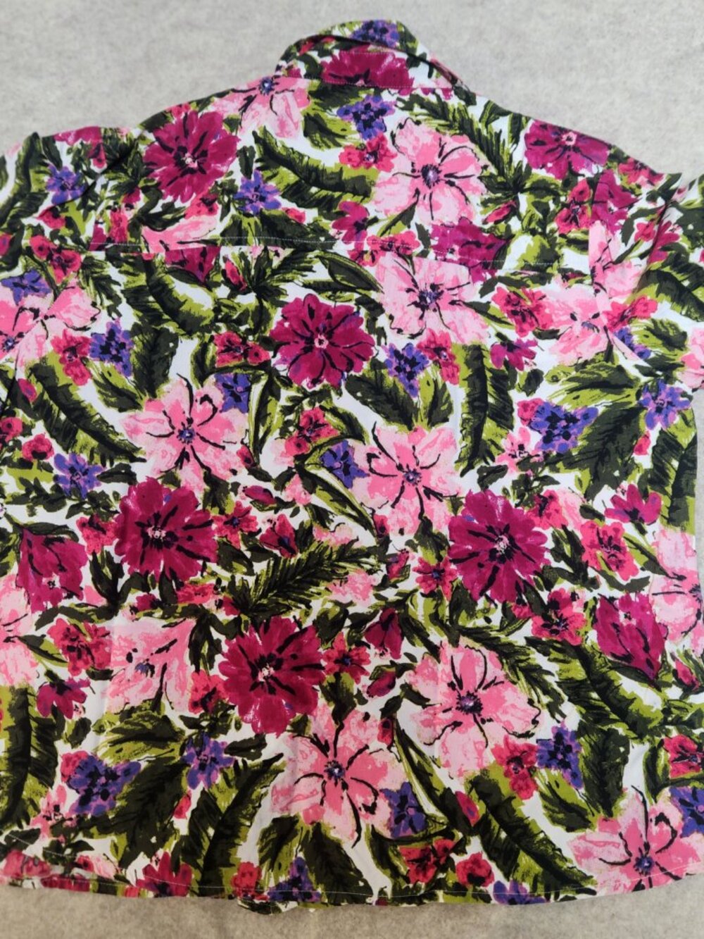 Pappagallo Women's Floral Shirt Size XL - Picture 3 of 5